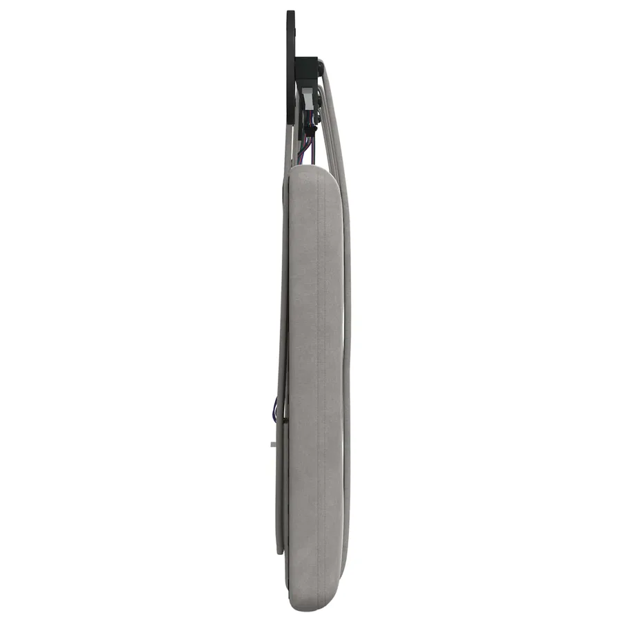 Tête de lit suspendue Avec lumière LED Gris clair Velours - 7