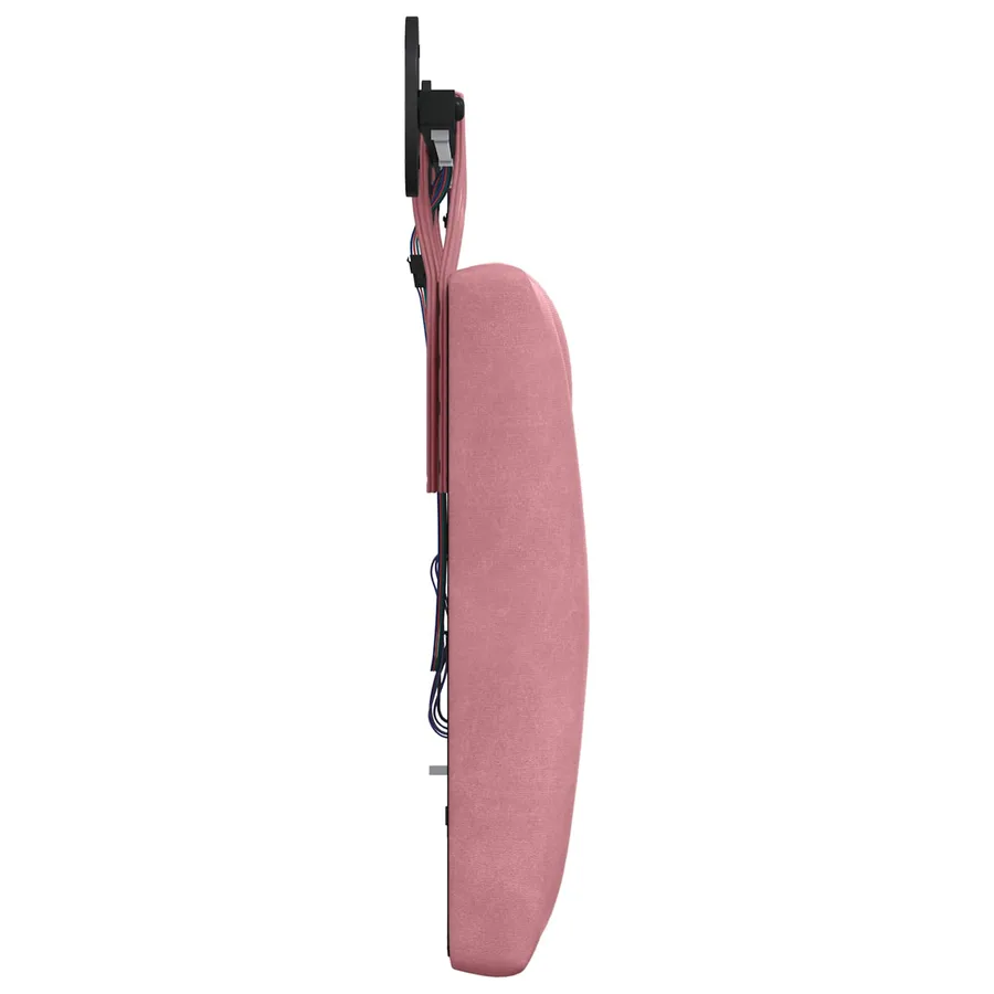 Tête de lit suspendue Avec lumière LED Rose Velours - 7