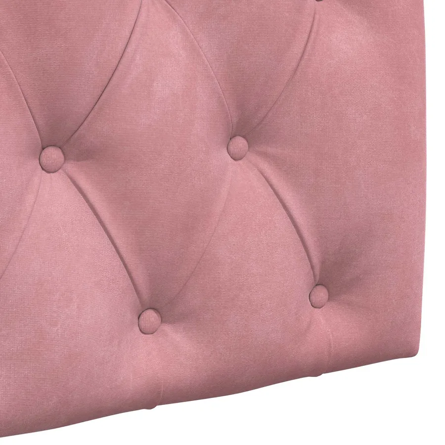 Tête de lit suspendue Avec lumière LED Rose Velours - 9