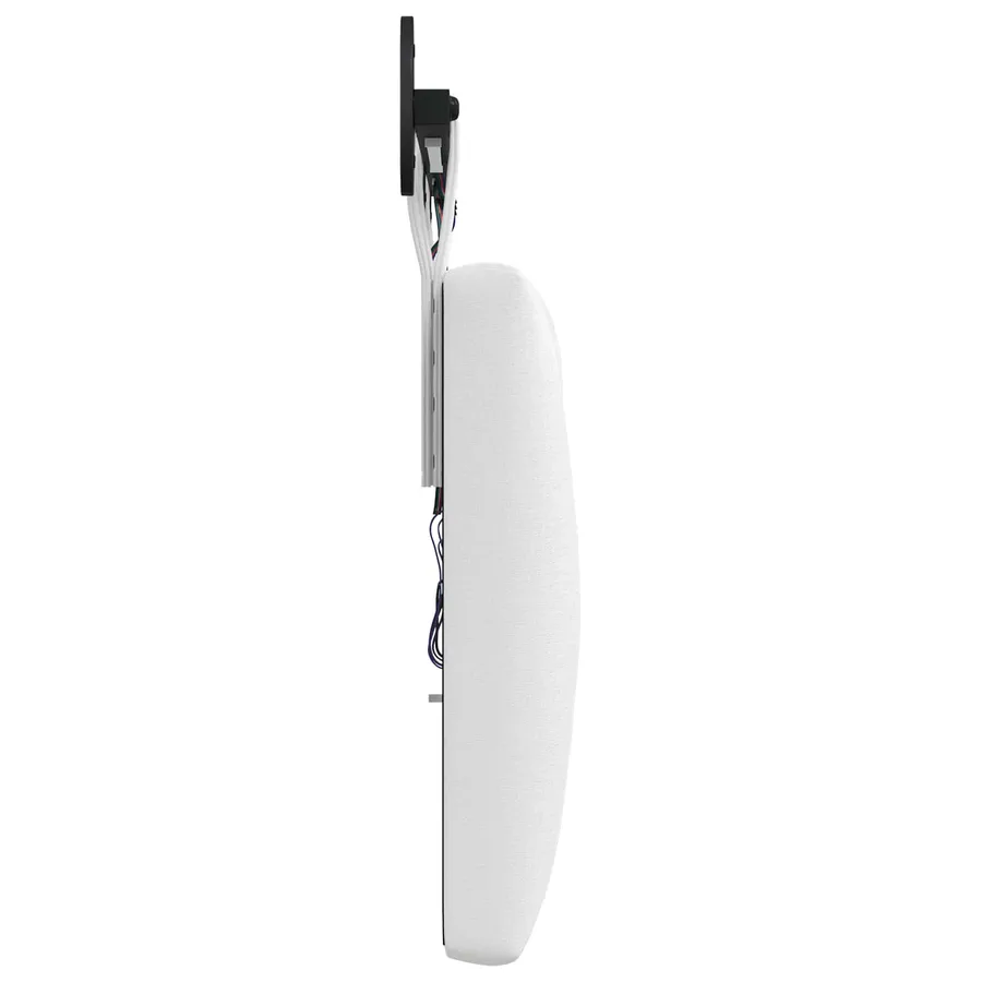 Tête de lit suspendue Avec lumière LED Blanc Tissu - 7