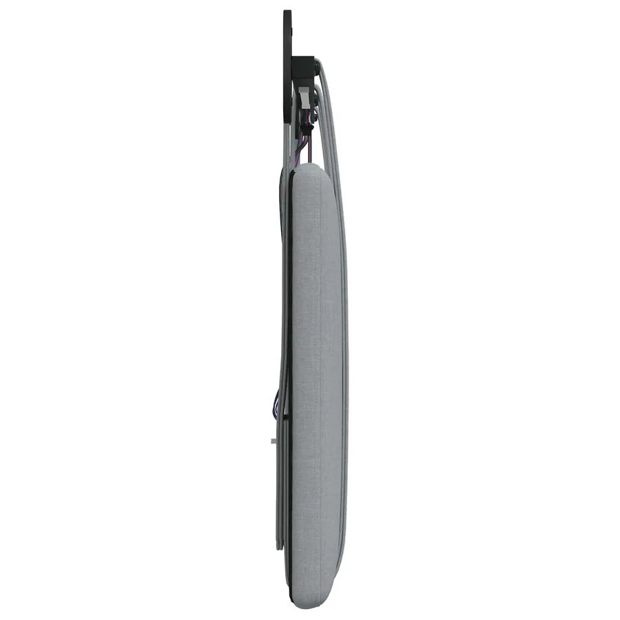 Tête de lit suspendue Avec lumière LED Gris clair Tissu - 7