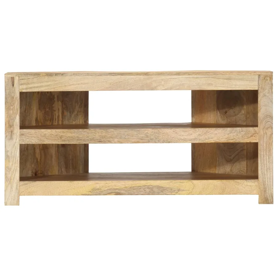 Meuble TV d'angle 90x45x45 cm Bois de manguier solide - 2
