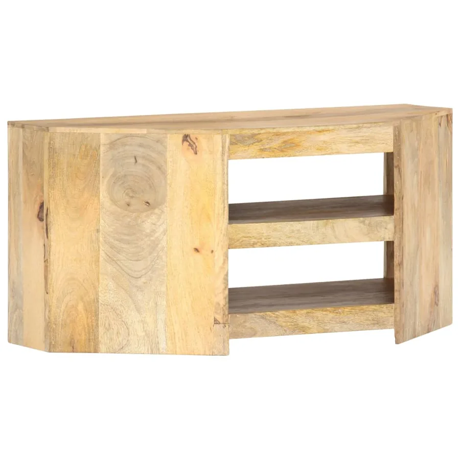 Meuble TV d'angle 90x45x45 cm Bois de manguier solide - 3