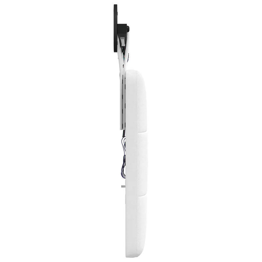 Tête de lit suspendue Avec lumière LED Blanc Tissu - 7