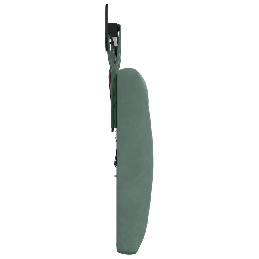 Tête de lit suspendue Avec lumière LED Vert Mer Velours - 7