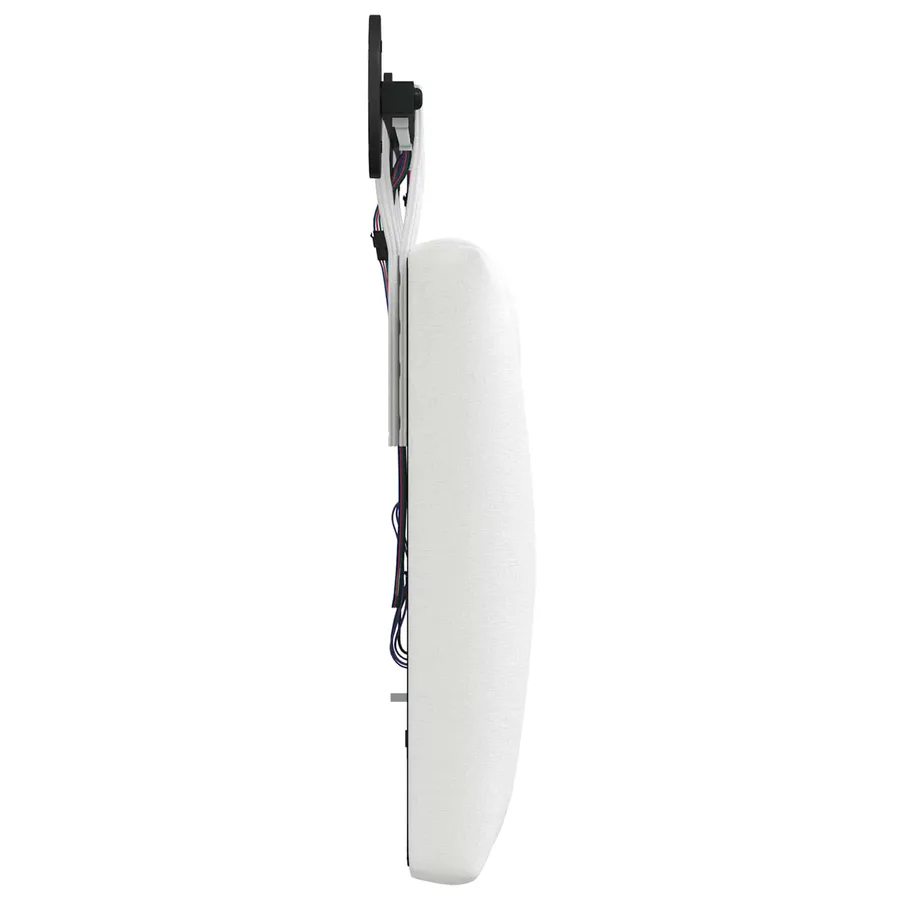 Tête de lit suspendue Avec lumière LED Blanc Tissu - 7