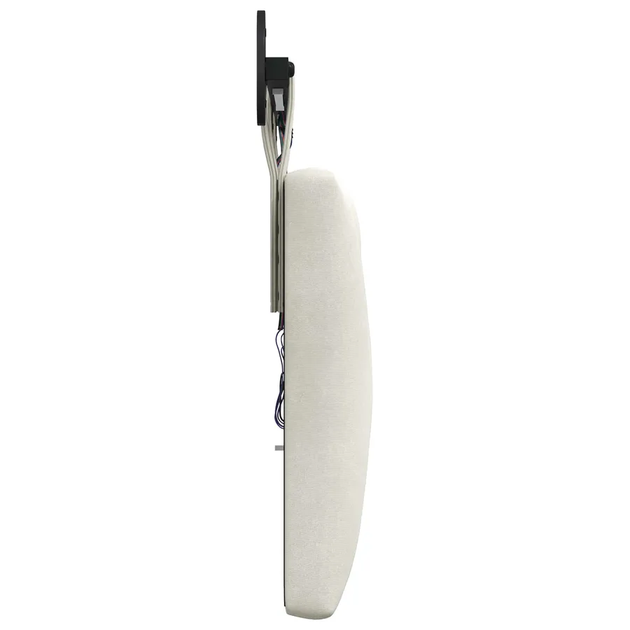 Tête de lit suspendue Avec lumière LED Crème Velours - 7