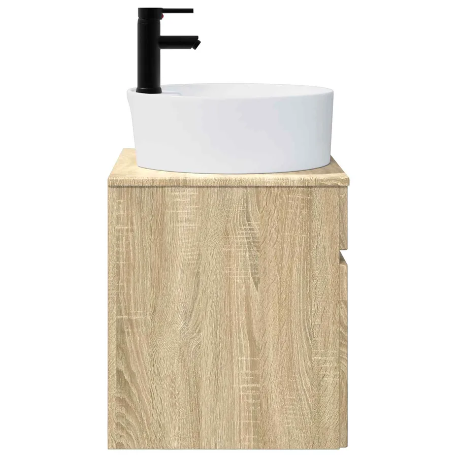 Meuble de lavabo mural Chêne Sonoma 49 x 44,5 x 65 cm - 3