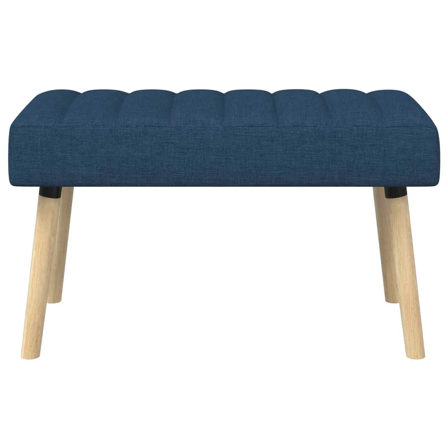 Banc capitonné canal Bleu 80 x 40 x 46 cm Tissu - 5