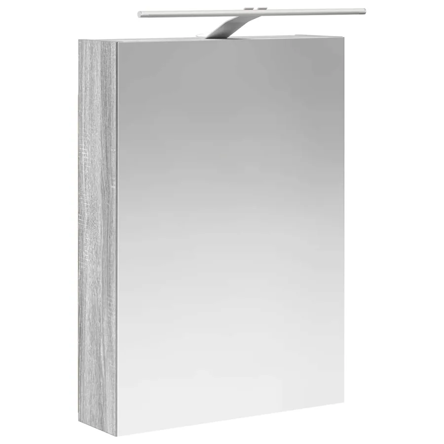 Ensemble d'armoire de salle de bain 5 pcs Sonoma gris - 7