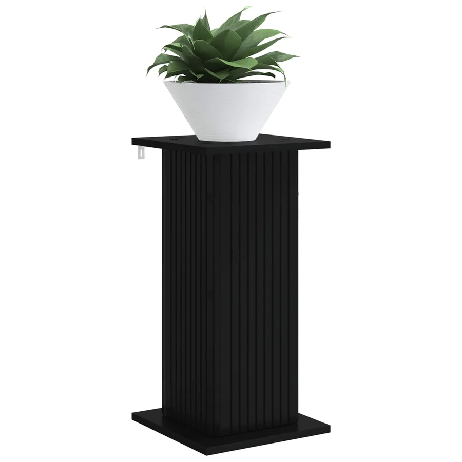 Support de Plante Noir 30,5 x 30 x 60,5 cm Bois d'ingénierie - 3