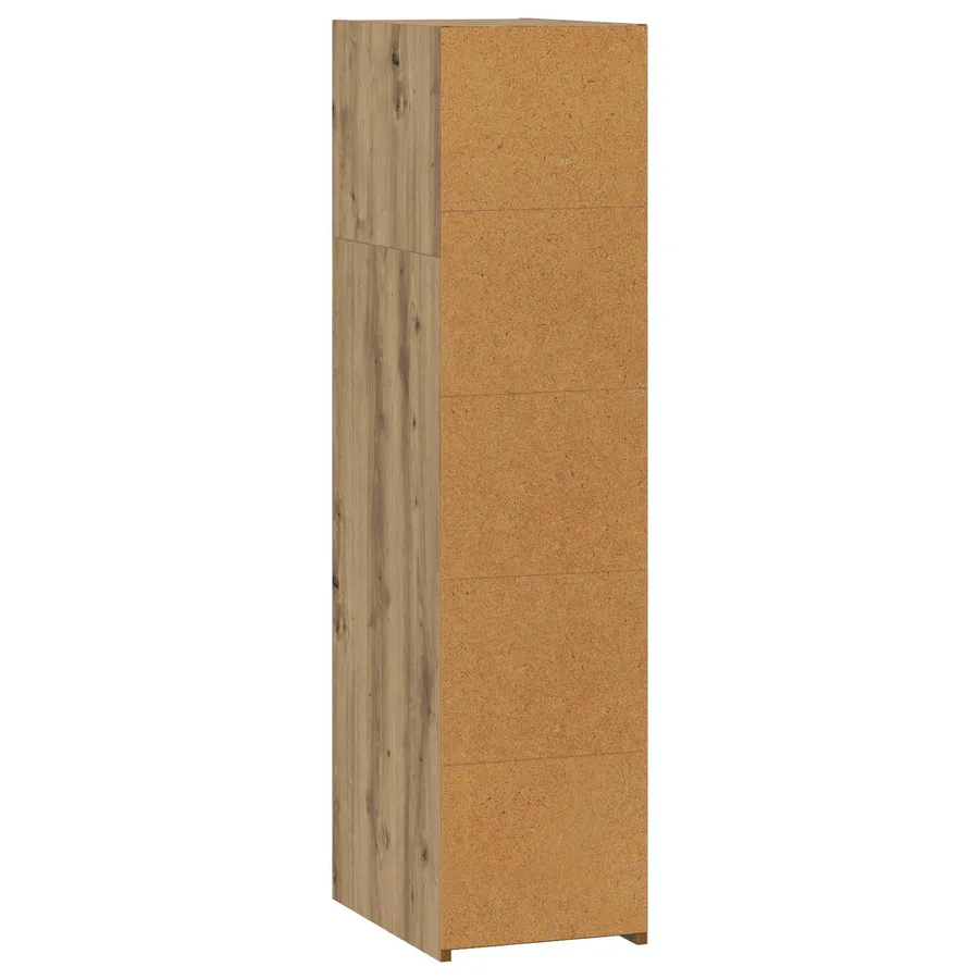 Haut Armoire Chêne artisanal 30 x 41 x 124 cm Bois d'ingénierie - 4