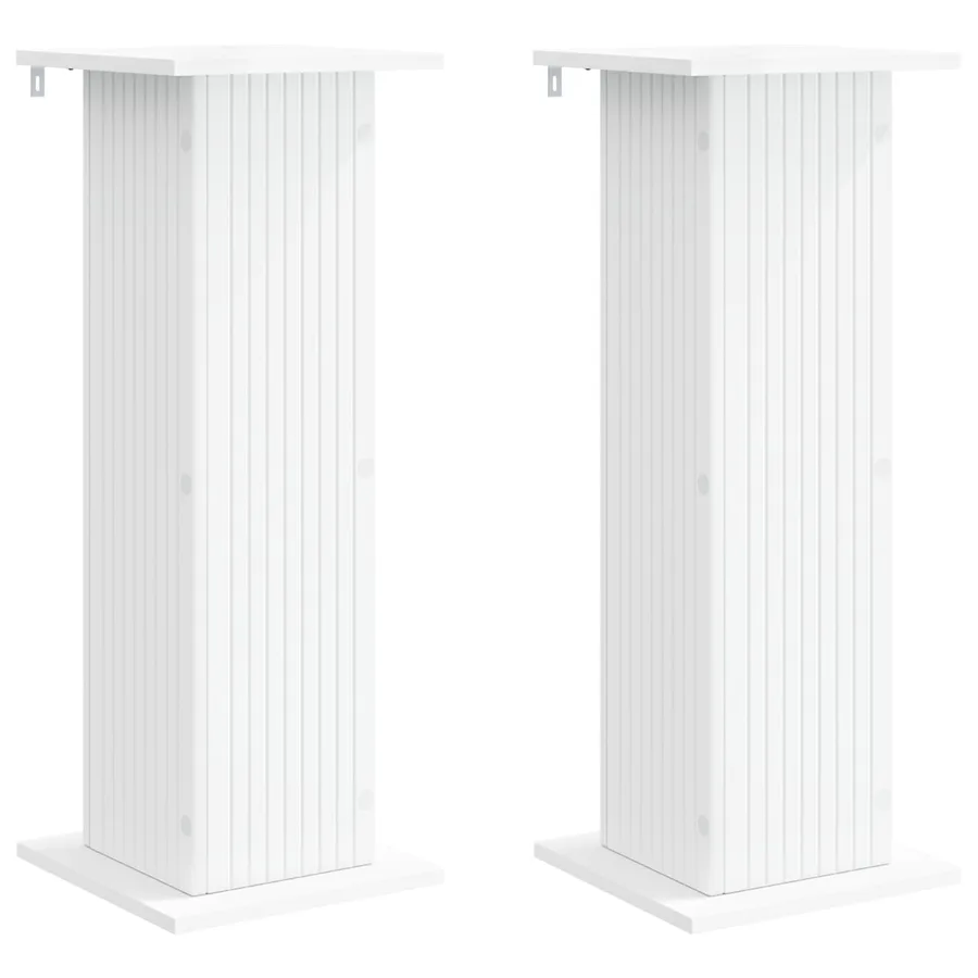 Support de Plante 2 pcs Blanc 30,5 x 30 x 80,5 cm - 2