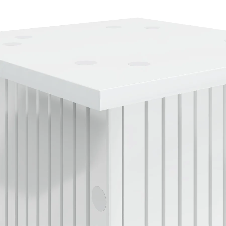 Support de Plante 2 pcs Blanc 30,5 x 30 x 80,5 cm - 9