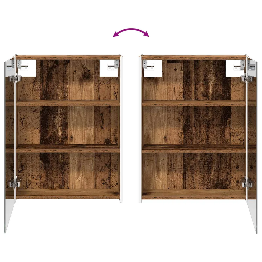 Ensemble d'armoire de salle de bain 5 pcs Bois ancien - 12