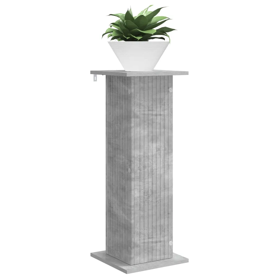 Support de Plante Gris béton 30,5 x 30 x 80,5 cm - 3