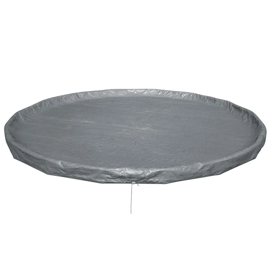 Bestway Couverture de piscine 1 Ø6,71 m Rond Polyester Gris for - 2