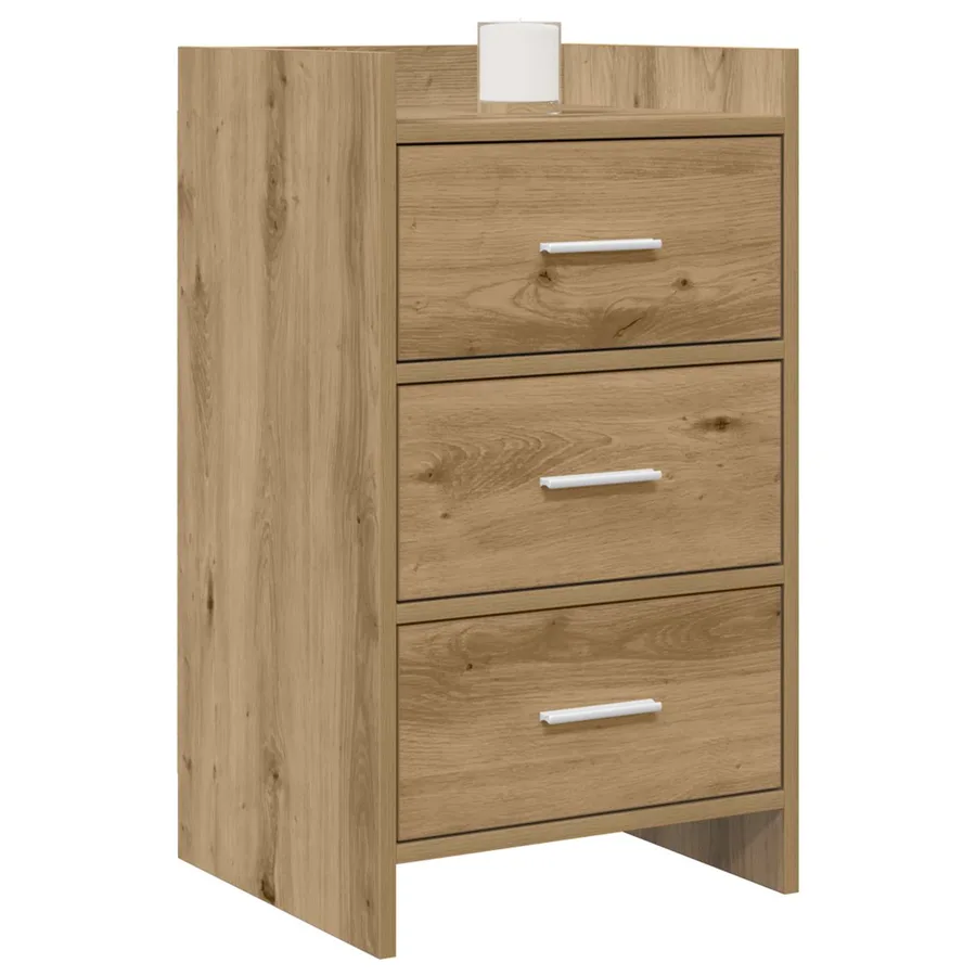 Tables de chevet Chêne artisanal 40 x 36 x 70 cm - 2