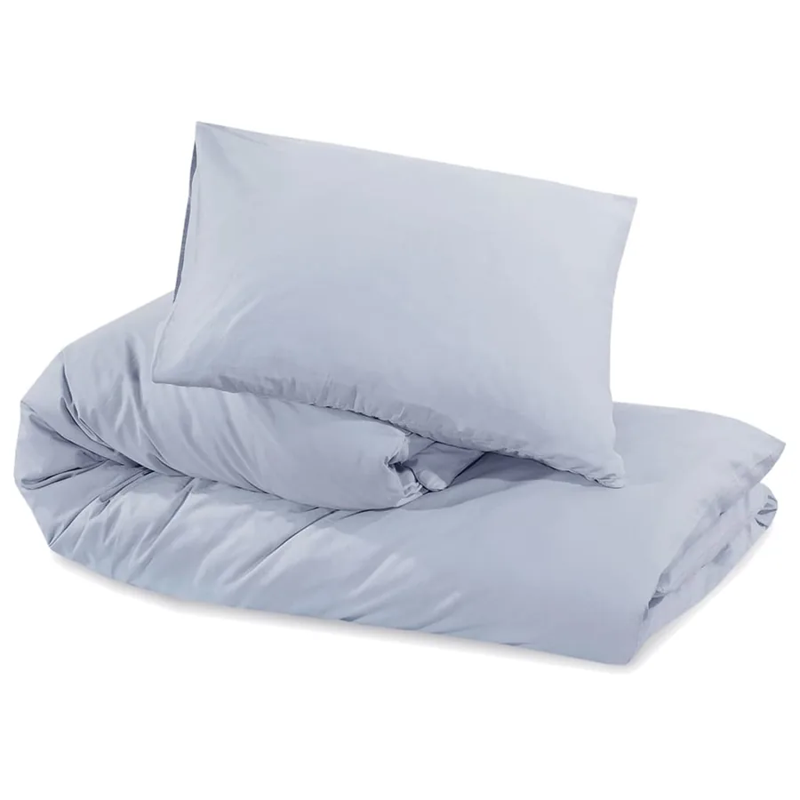 Ensemble de housse de couette Gris 200x200 cm Coton - 6