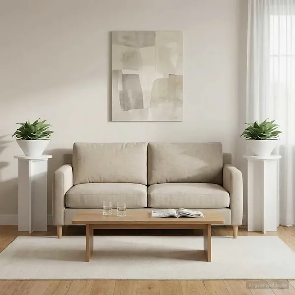Support de Plante 2 pcs Blanc brillant 29,5 x 29,5 x 60 cm