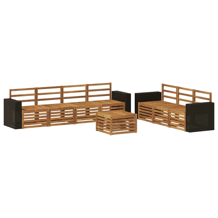 Ensembles de canapés 8 pcs Bois d'Acacia Massif - 2