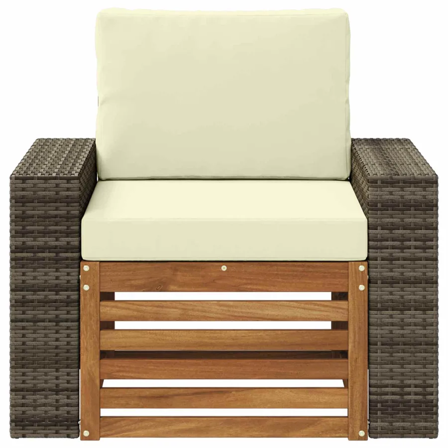 Sofa de milieu extérieur Naturel - 3