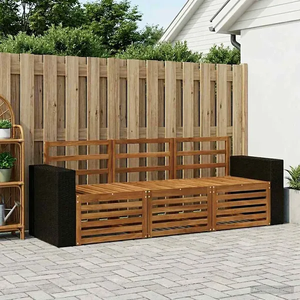 Ensembles de canapés 3 pcs Bois d'Acacia Massif