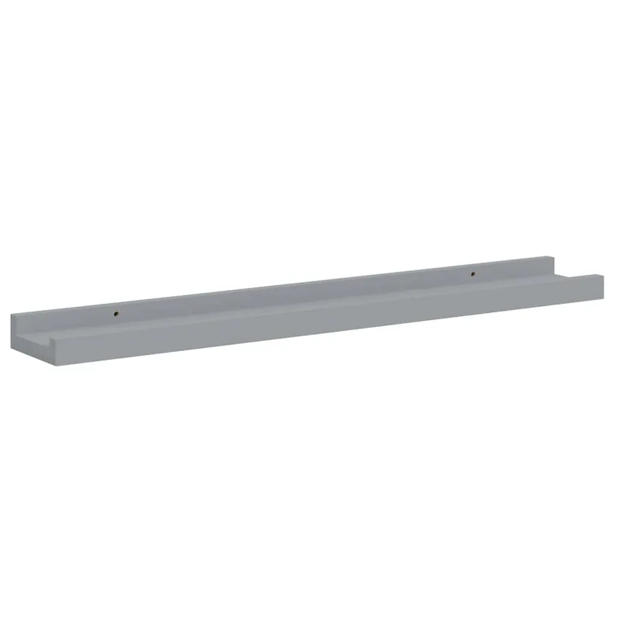 Étagères à rebord pour cadre photo 2 pcs Gris 60x9x3 cm MDF - 6