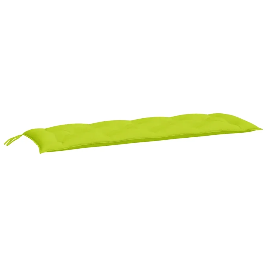 Coussin de banc de jardin vert brillant 150x50x7cm tissu oxford - 2