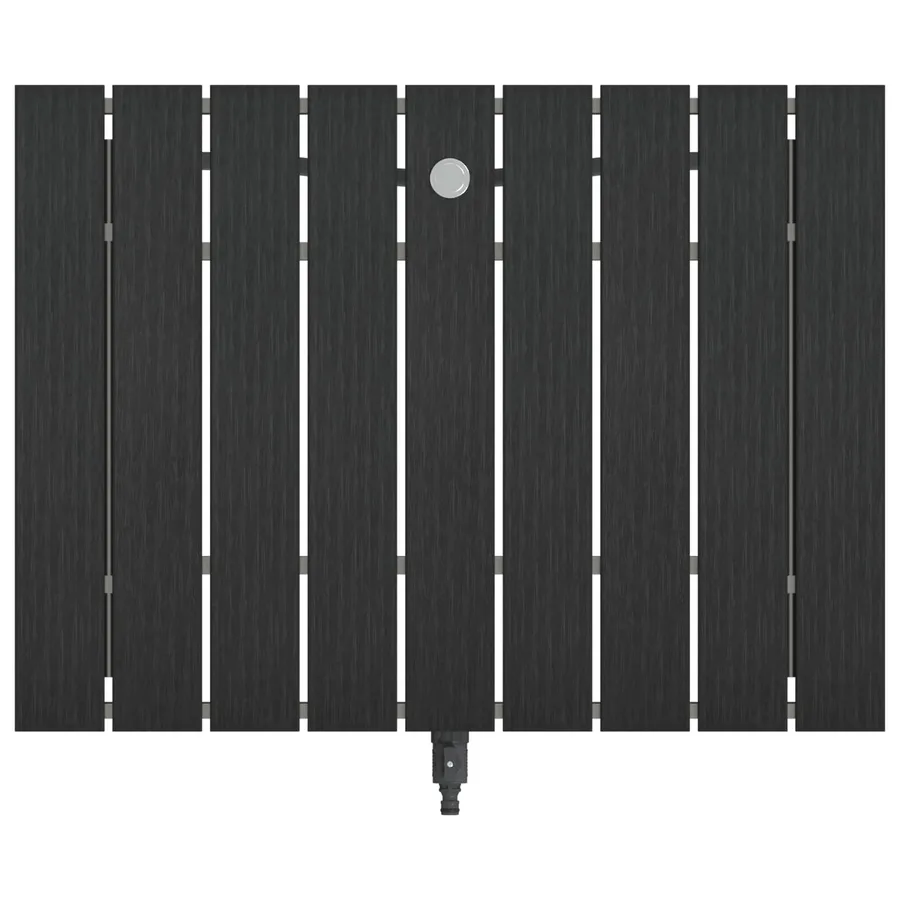 Douche de jardin WPC et Acier inoxydable 201 Anthracite - 5
