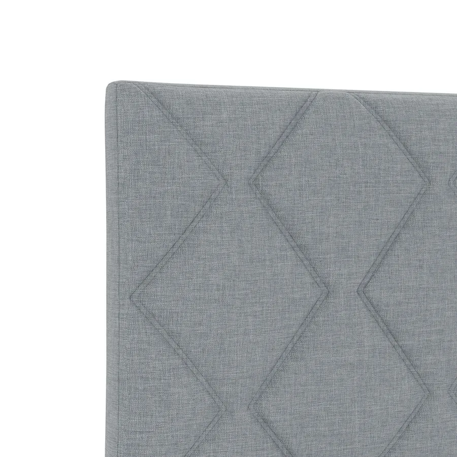 Lit boxspring avec matelas Gris clair 90 x 190 cm Tissu - 8
