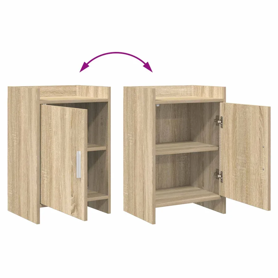 Tables de chevet Chêne Sonoma 40 x 30 x 60 cm Bois d'ingénierie - 7