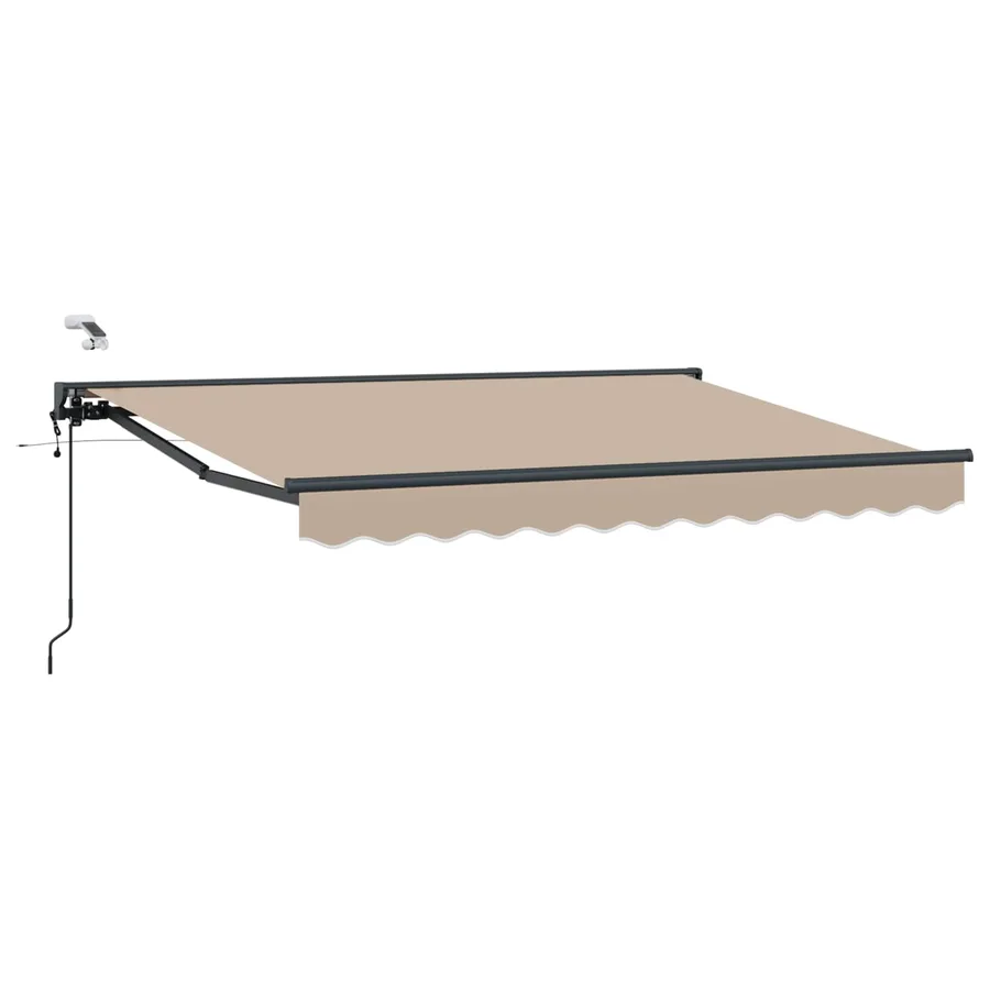 Auvent rétractable électrique Beige et Anthracite 3 x 2 m - 2