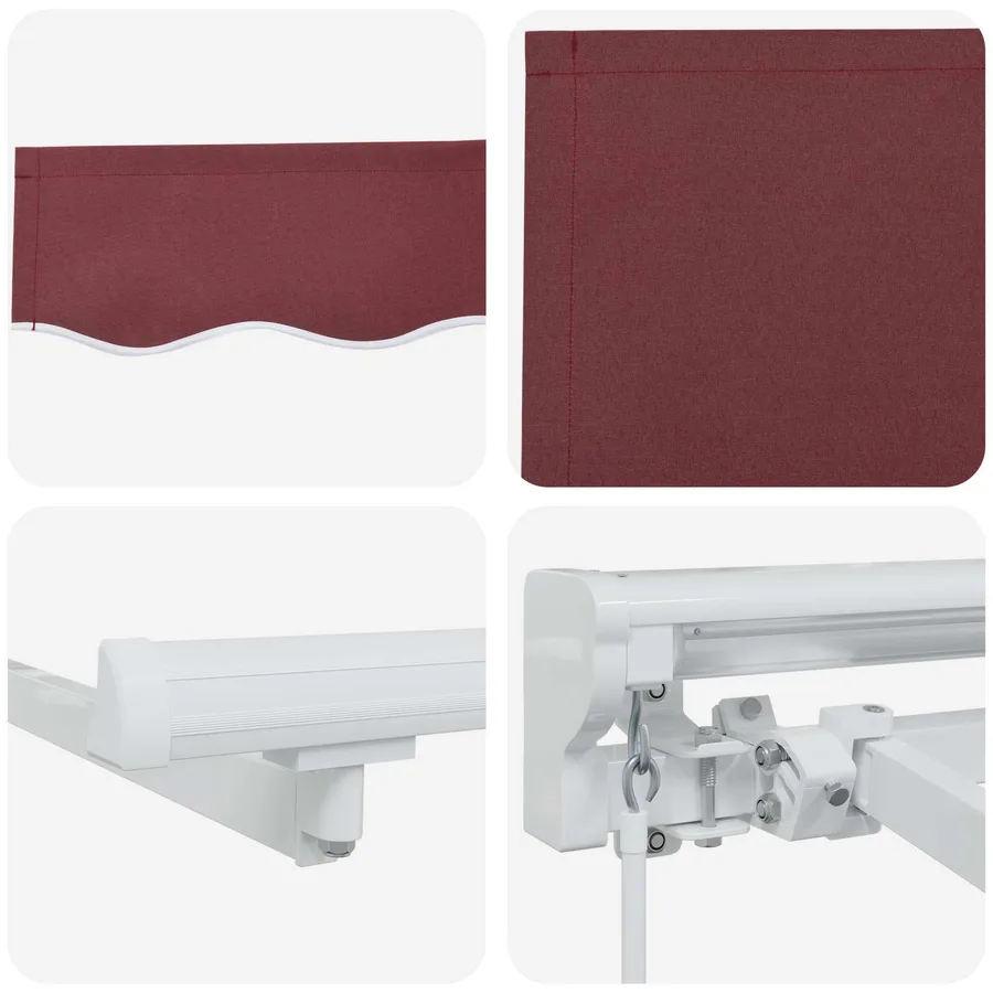 Auvent rétractable manuel Bordeaux 4 × 3,5 m - 7