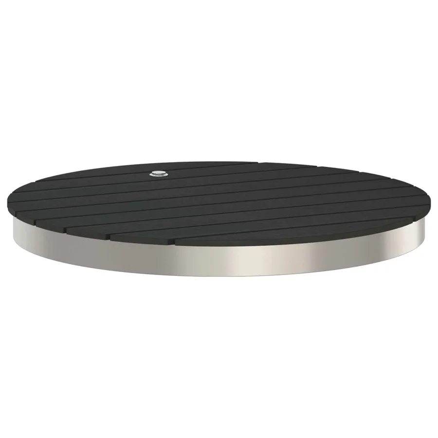 Douche de jardin WPC et Acier inoxydable 201 Anthracite - 4