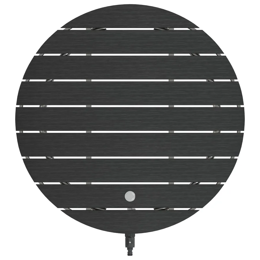 Douche de jardin WPC et Acier inoxydable 201 Anthracite - 5