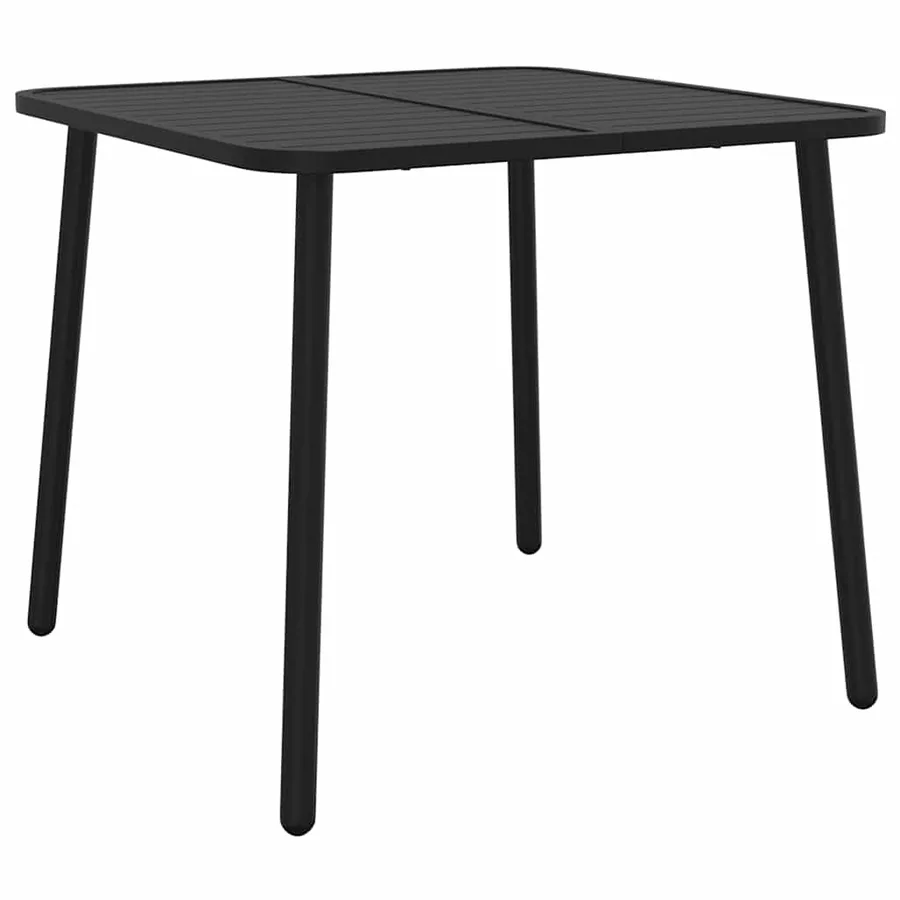 Ensemble à manger de jardin 3 pcs anthracite acier - 7