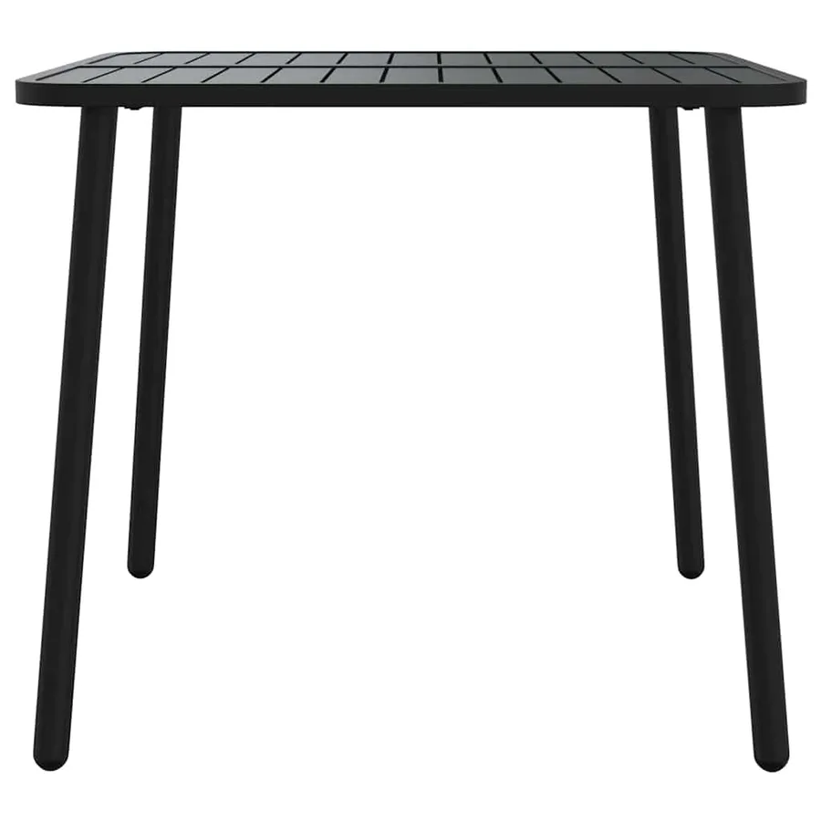 Ensemble à manger de jardin 3 pcs anthracite acier - 8