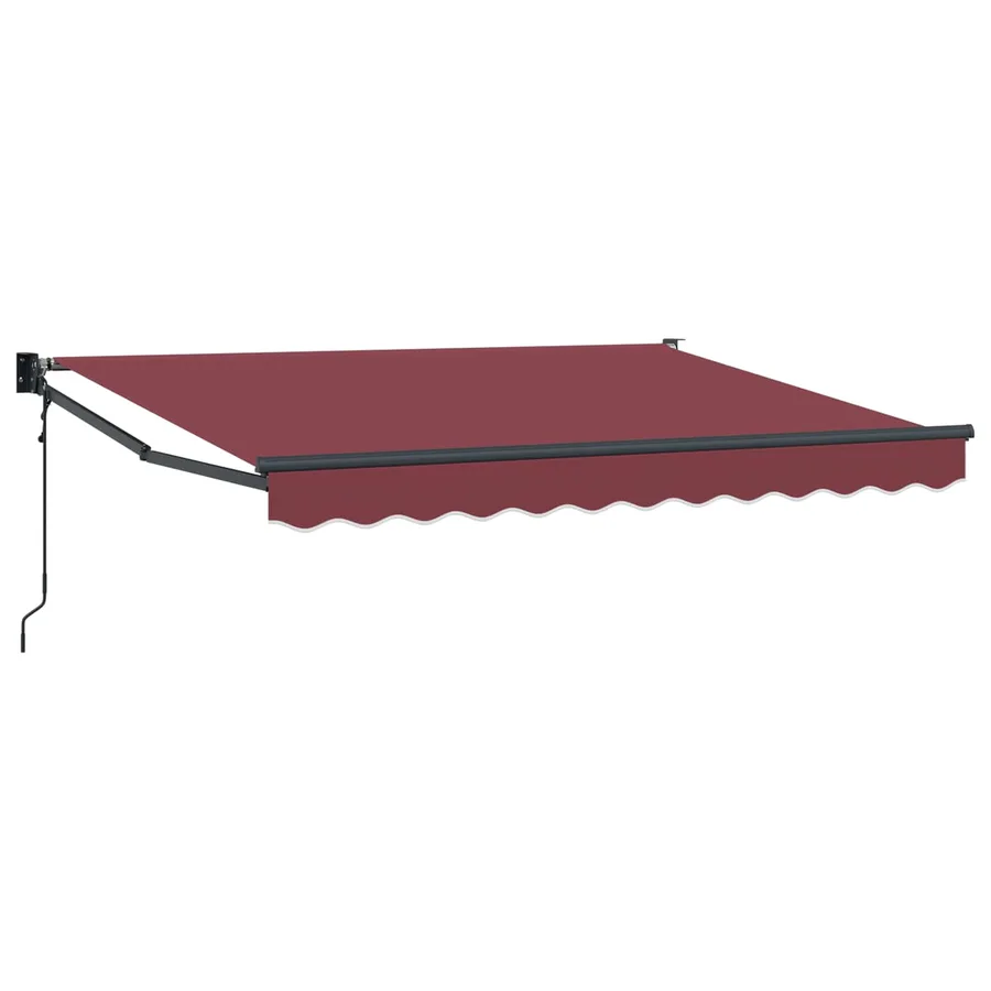 Auvent rétractable Bordeaux 2,5 x 2 m Polyester et métal - 2