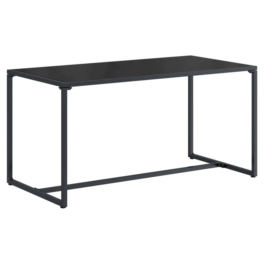 Ensemble de canapé de jardin 4 pcs Noir et anthracite Acier - 5