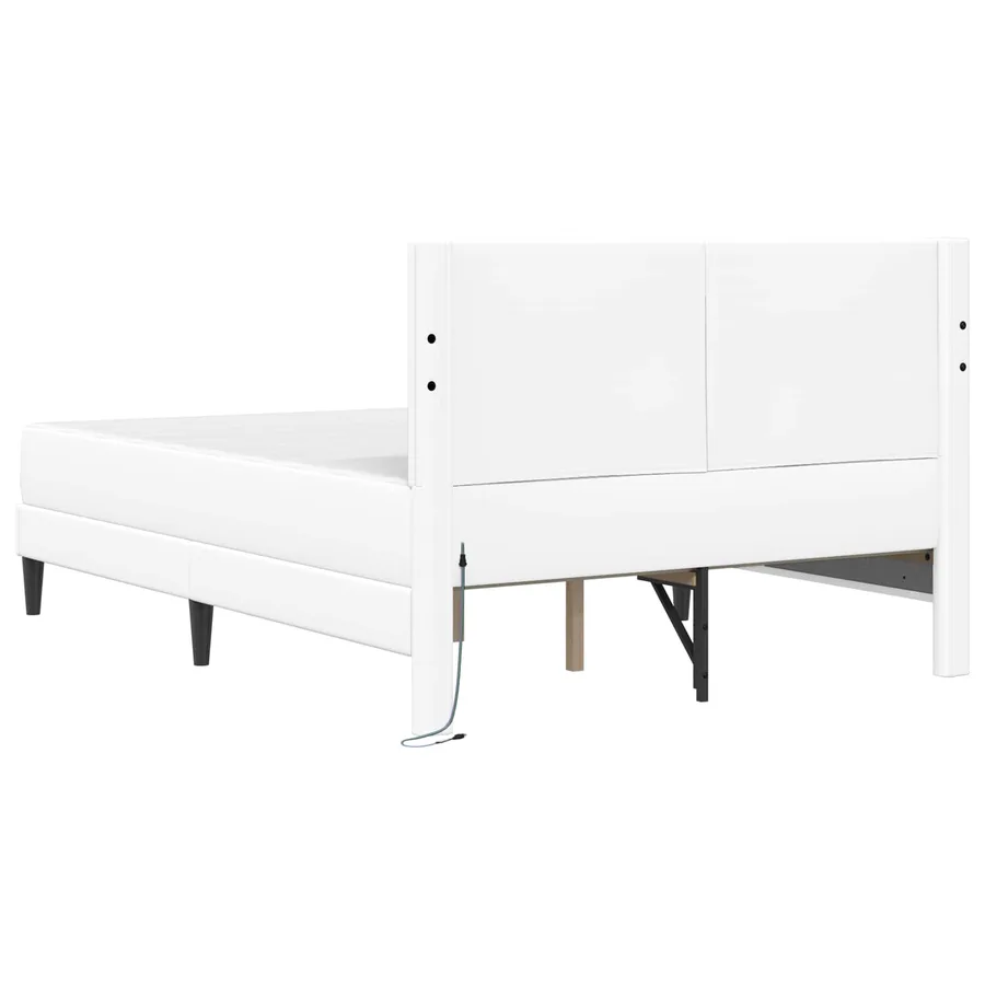 Cadre de lit avec bandes LED avec tête de lit 2 pcs Simili cuir - 10