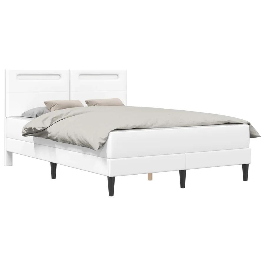 Cadre de lit avec bandes LED avec tête de lit 2 pcs Simili cuir - 3
