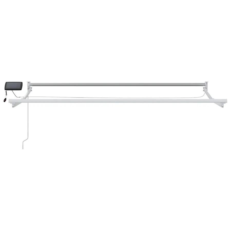 Store rétractable manuel avec LEDs Beige et blanc 2,5 x 2 m - 7