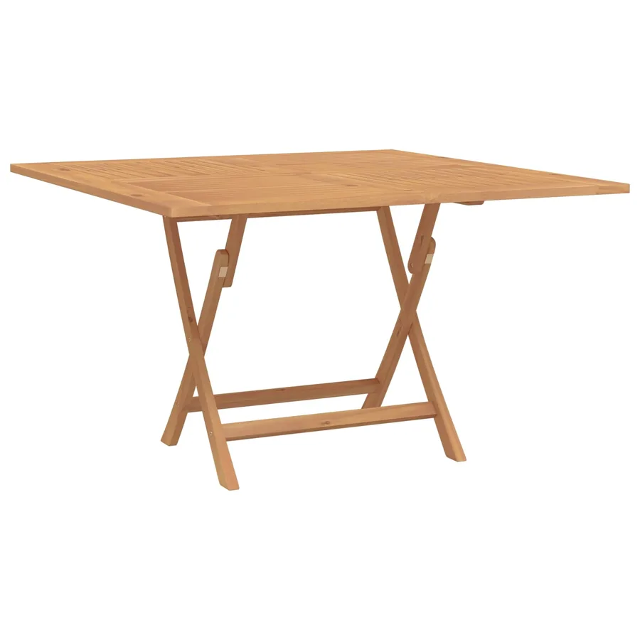 Ensemble bistro de jardin 3 pcs Marron Teck massif - 5