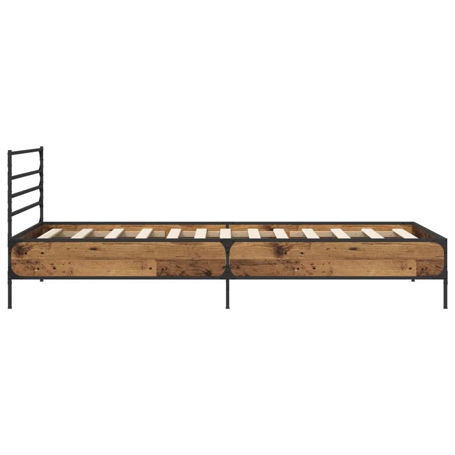 Cadre de lit Bois ancien 80 x 200 cm Bois d'ingénierie - 4