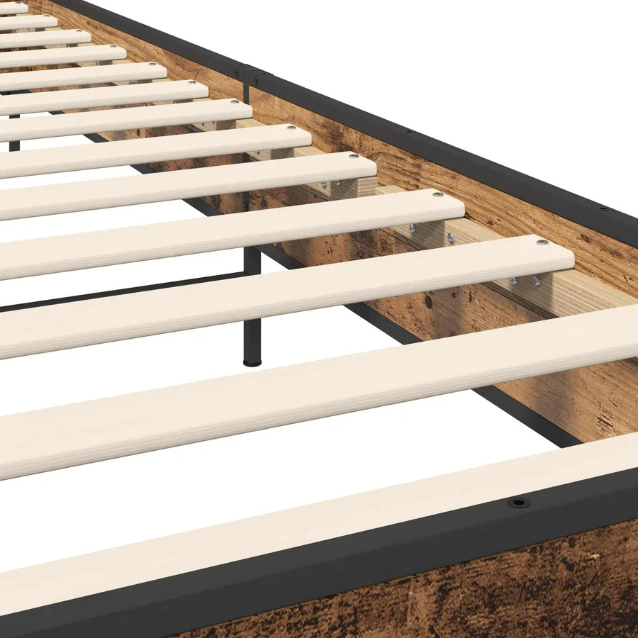 Cadre de lit Bois ancien 80 x 200 cm Bois d'ingénierie - 6