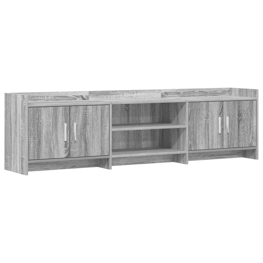Meuble TV 168 x 33 x 47 cm Sonoma gris Bois d'ingénierie - 2