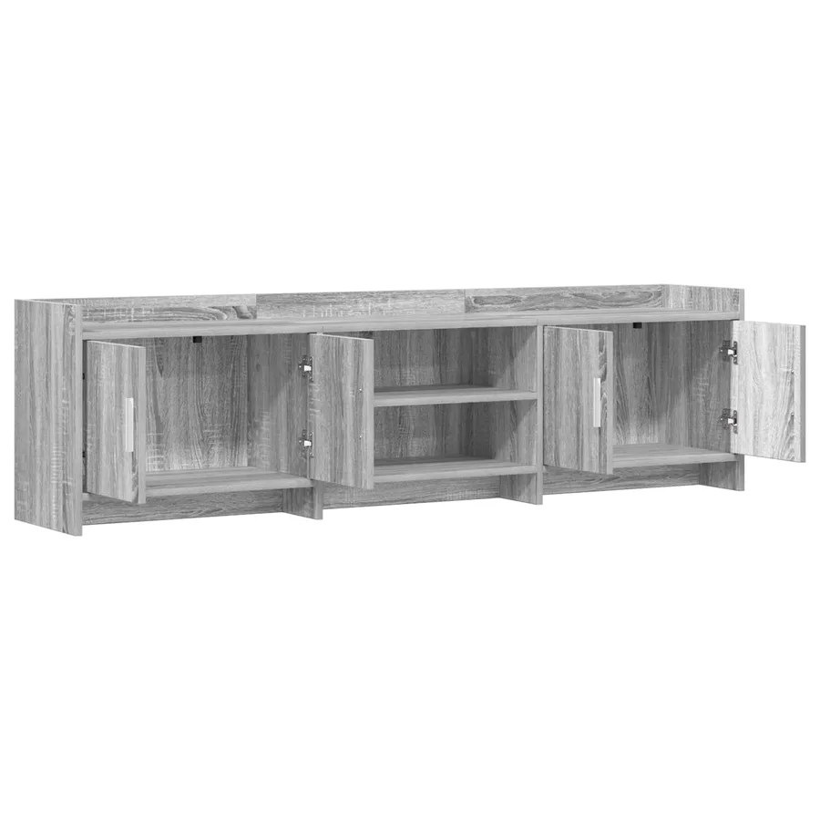 Meuble TV 168 x 33 x 47 cm Sonoma gris Bois d'ingénierie - 4
