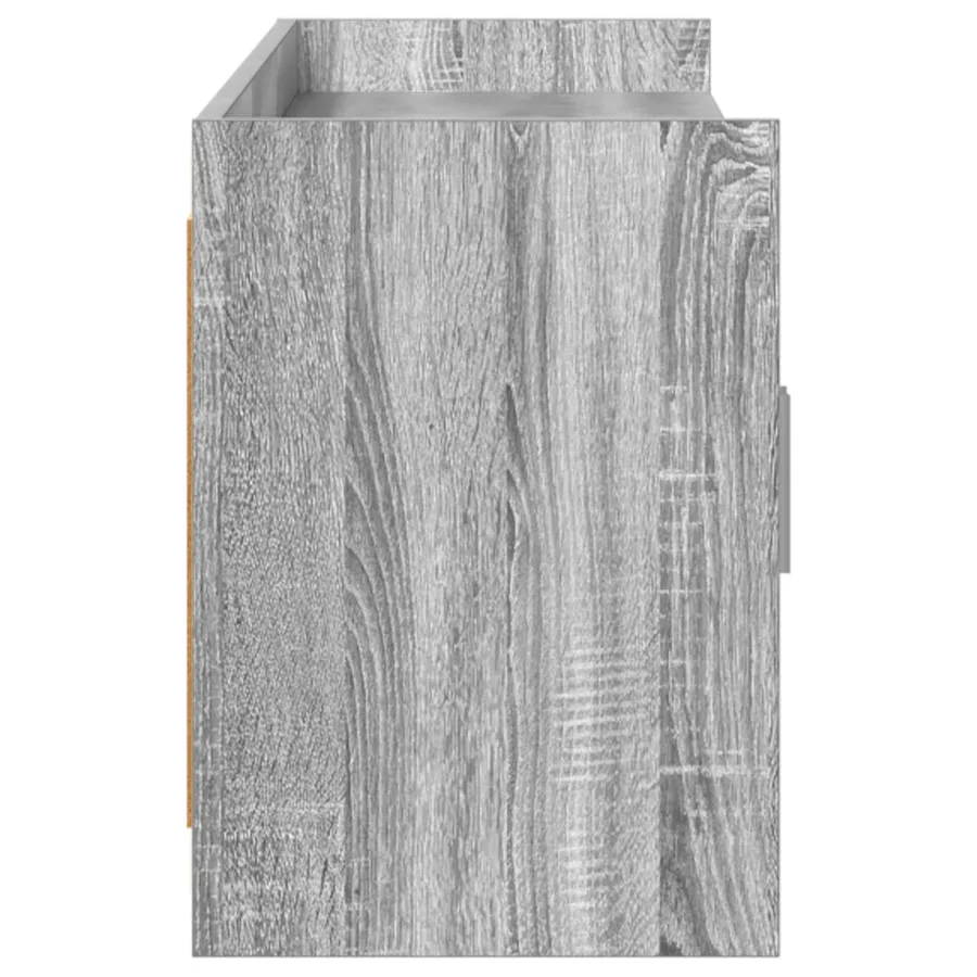 Meuble TV 168 x 33 x 47 cm Sonoma gris Bois d'ingénierie - 6