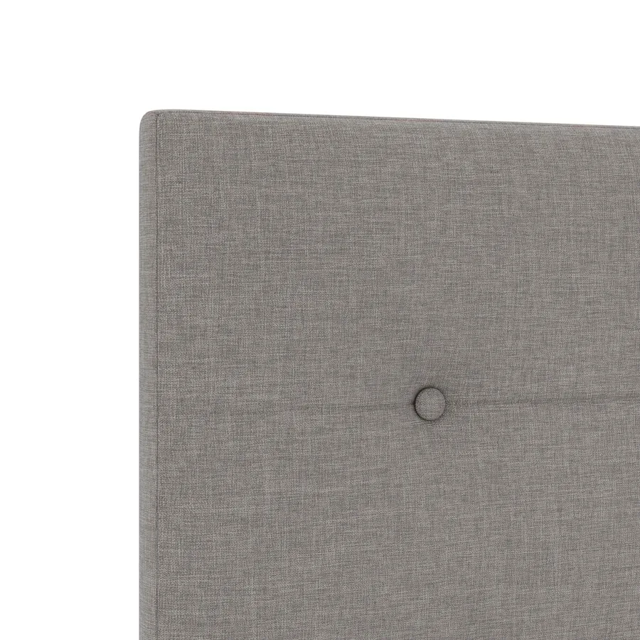 Lit ottoman avec matelas Taupe 200 x 200 cm Tissu - 9